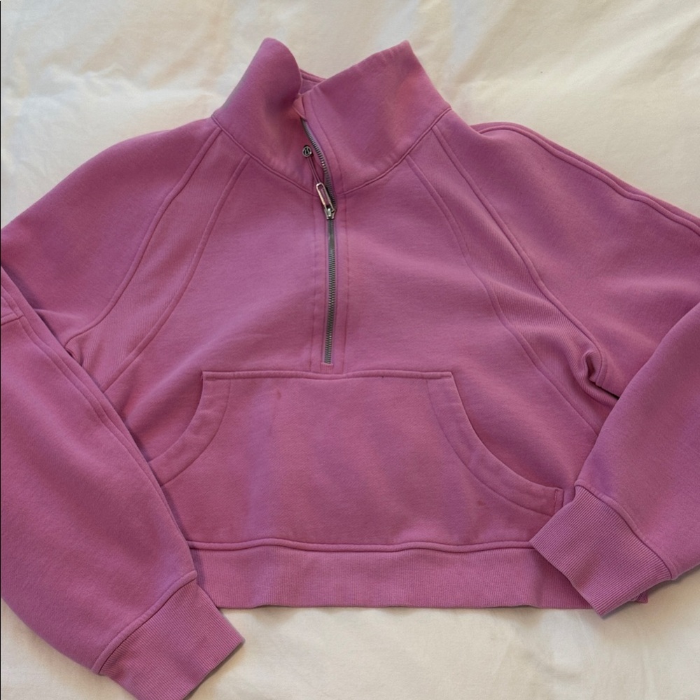 Women's Pink LuLuLemon Scuba -Zip Medium